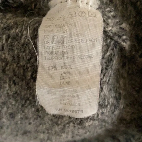BLUMARINE UOMO Gray Wool CrewNeck Pullover Sweater XL